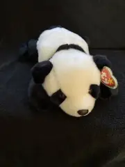 New Old Stock Retired Ty Beanie Buddies Peking The Panda Bear Approximately 14”