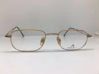 在飛比找Yahoo!奇摩拍賣優惠-八十年代Rodenstock R2485金色多邊形眼鏡