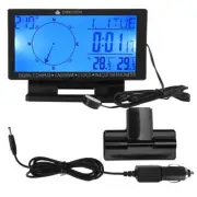LCD Digital Display Screen Car CompassThermometer Gauge Time Navigation Function