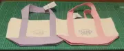 Trader Joe's Canvas Tote Bags. Two Pastel/Spring Tote Bags. New w/Tags