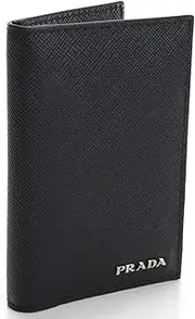 [Prada] 2MC101 2DER Bi-Fold Wallet, Black, Black, one Size
