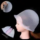 Pro Salon Dye Silicone Cap And Hook Hair Salon Highlighting Reusable l Brp.pi