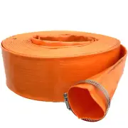 Pool Backwash Hose 50 - 100ft HD Reinforced PVC Lay Flat Water Discharge Hose