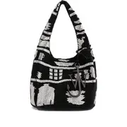 [Jw Anderson] Jw Anderson Beaded-pattern Shoulder Bag ONE SIZE BLACK/WHITE