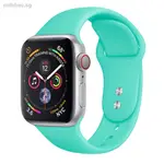 適用於 APPLE APPLE WATCH 3 4 5 錶帶矽膠單色 APPLE WATCH 錶帶純色矽膠錶帶