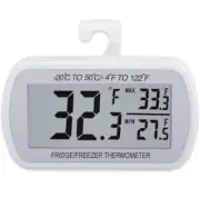 Waterproof Digital Refrigerator Thermometer Large LCD, Freezer Room Thermometer