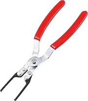 Swpeet 1 Pack Metal 9-1/16" Long 3-3/4" Maximum Opening Relay Puller Plier Auto Relay Clamp Puller for Battery Terminal Fuse Clamp Remover Tool