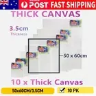 10x Large Thick Artist Blank Canvas Oil Acrylic Painting 50X60 Stretched Art DIY