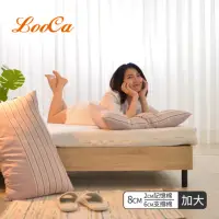 在飛比找momo購物網優惠-【LooCa】特級天絲8cm彈力記憶床墊(加大6尺)