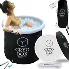 CRYO - Ice Bath Tub for Athletes with Thermo Lid and Thermometer, Cold Plunge Tu