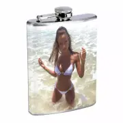 Bali Pin Up Girls D8 Flask 8oz Stainless Steel Hip Drinking Whiskey