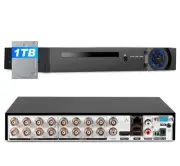 16CH NVR Video Recorder for CCTV Camera with 1TB HDD