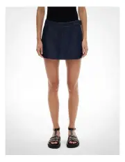 [Witchery] Denim Skort in Raw Denim