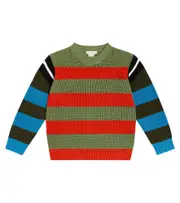 [Stella McCartney Kids] Stella McCartney Kids Striped cotton and wool sweater Y 6 multicoloured