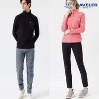 在飛比找momo購物網優惠-【TRAVELER 旅行者】男女款彈性潑水長褲_222TR5