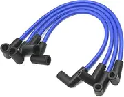 4 PCS Marine Spark Plug Wire Set Compatible with Johnson Evinrude 90 and 115 HP 4 Cyl Replacement for OEM 18-8839 9-28092