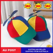 Rainbow Helicopter Cap Propeller Hat Costume Clown IH