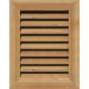 Ekena Millwork Gable Louver Vent Wood Unfinished Rough Sawn Western Red Cedar