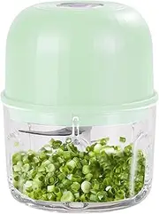 Electric Garlic Mincer - 40W Vegetable Chopper Blender Wireless | Rechargeable Garlic Onion Grinder Masher Chopper For Fruit, Ginger