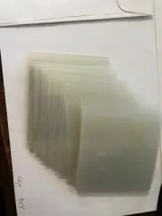 66pc Heavy Duty 14mil Mylar Stencil Sheets .014" Thick Polyester 4" x 4" Each