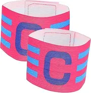 Happyyami Captain Arm Band for Soccer Team Basketball Player Bands Adjustable Captain Wristband Nylon Elastic Durable Comfortable