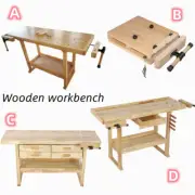Work Bench Hardwood Workbench Desktop Woodworking or Connecting Rod Table Clamp