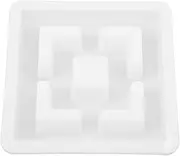 Retro Brick Carving Mold Concrete Molds for Walkways Plastic Lattice Window Maker Mould Patio Window Maker Concrete Plastic White