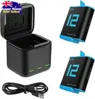 GoPro Hero 11/10/9 Battery Charger, 2 Pack, 3-Channel, SD Card Storage