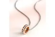 The Ring Pendant Necklace Embellished With SWAROVSKI Crystals