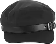[JEWEDECO] Elegant Lady Beret Peaked Caps Casual Women's Hat Fashion Beret Versatile Daily Accessory Black