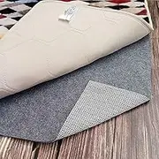 Non-Slip Rug Pad, 2.5'x13'-1/8" Thick Felt + Rubber Grid Carpet Underlay, Dual Surface Mat Gripper Adding Cushioning and Prolonging The Life of Rugs and Floors