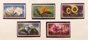 República de Indonesia 1957. Flores 3 Valores MNH