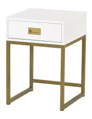 [Sarantino] Emilia Bedside Table Night Stand in Multi