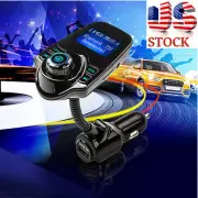 .Car Kit Handfree Wireless Bluetooth FM Transmitter MP3 Player USB LCD Modulator
