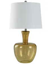 StyleCraft Table Lamp Colored Glass With Gourd Shaped Base