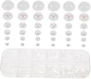 VICASKY Faux Pearl Nail Charms Decorative Flatback Beads for DIY Nail Art Unique Half Round Design for Birthdays Weddings Easy to Use for Beginners and Professionals