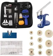 [Zhjdongtuo] Delxue Watch Repair Watchmaker tools - 409 PCS Watch Band Link Remover Tool Watch Back Case Opener Spring Bar Pin Watch Press Tool with Nylon Dies