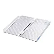 Ruedamann 24" L×28.1" W Threshold Ramp,2ft Wheelchair Ramps,Using Height 4",6...