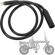 Electric Bicycle Motor Extension Cable, 9 Pin Water Resistant Hub Wheel Motor Extension Cable Female to Male Wire Conversion Kit for Electric Bicycle Accessory (1.5 flat 1300mm)