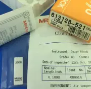 MITUTOYO CERA 613128-521 Ceramic Gage Block 0.1008" ASME 00 w/Cert.Machinist