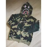 在飛比找蝦皮購物優惠-A Bathing APE BAPE 鯊魚 迷彩 連帽外套 