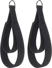 Hellery 2x Pilates Double Loop Straps for Reformer D Rings Straps Pilates Strap for Workout