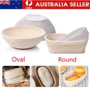 Oval/Round Rattan Bread Proofing Basket Sourdough Banneton Fermenation Basket