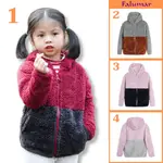 FLUMAR FLEECE JACKET FOR GIRLS 大碼 3-14 歲,超保暖毛皮帽子,混色可愛,本地品牌正品