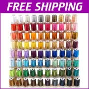 Professional Quality 80 Spools of 500M Polyester Thread - Ideal for Embroiderers