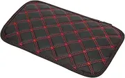 Car Center Console Armrest Box Cushion Cover Black Rhombus Texture SUV