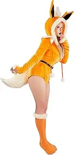 [Mobbunny] Kawaii Anime Cosplay Onesie Fuzzy Romper Flannel Sleepwear Plush Hooded Homewear Short Jumpsuit Pajama