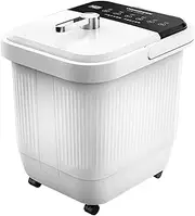Foot Spa Bath with Heat, Bubbles, Red Light, 10 Massage Rollers, Timer, Adjustable Temps, Foot Spa Tub Foot Soaker for Soothe & Relax Tired Feet