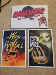 Loot Crate Invasion Of The Mini Prints-War of the Worlds /Earth Stood Still-6x9