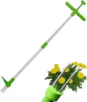 Puller Tool - Stand Up Puller for Weeds,Long Handle Hand Weeding Tool, Portable Manual Weeder with Foot for Lawn and Garden Pochy